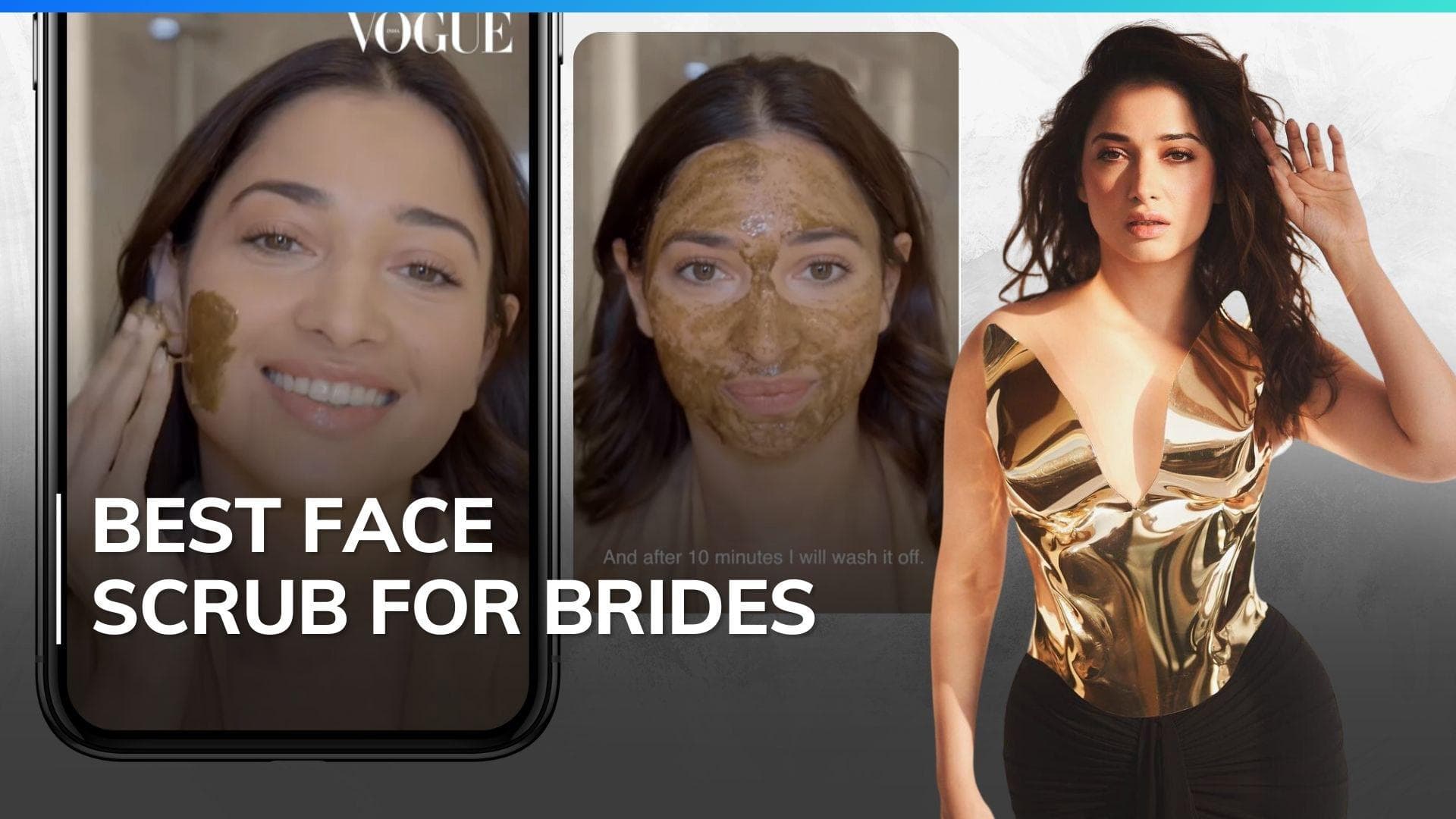 Quick fix for brides: Try Tamannaah Bhatia's home-made face scrub for instant glow this wedding season