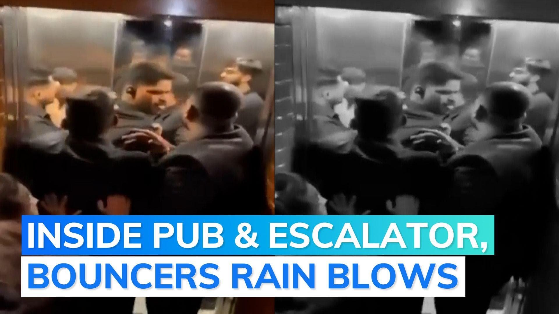 On cam: customers thrashed with sticks by bouncers at pub in Mumbai's Bandra