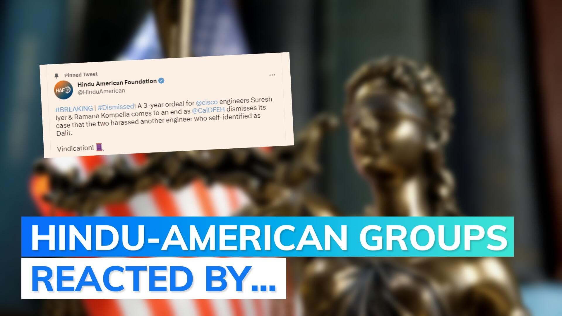 USA: 2 Indian-Americans cleared of Hindu caste discrimination charge in California