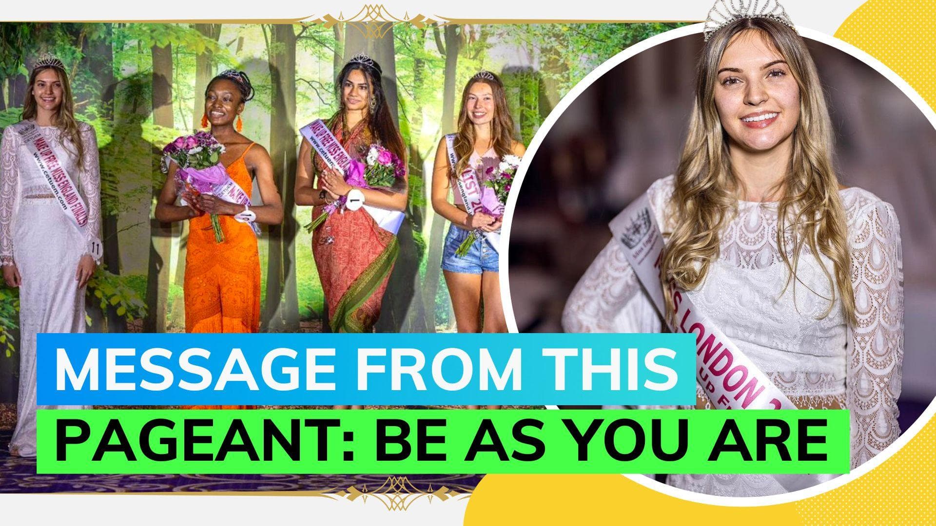 Woman wins world's first makeup-free beauty pageant