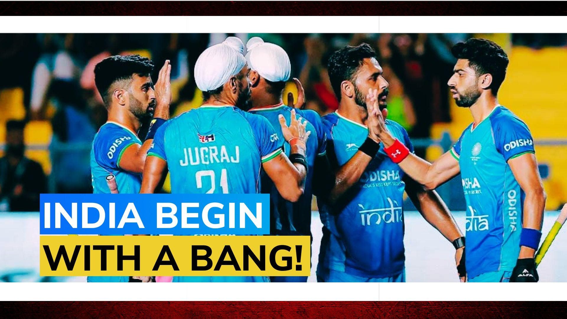 Asian Champions Trophy: Indian Hockey team off to winning start, thrash China 7-2