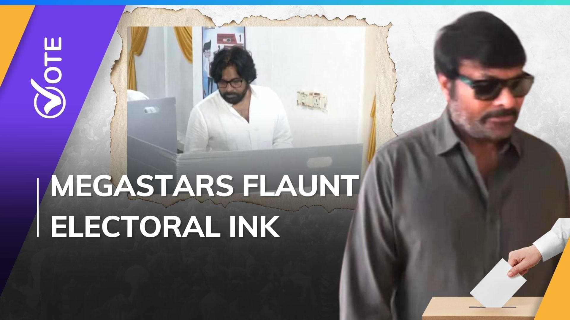 Lok Sabha Elections 2024: Chiranjeevi, Pawan Kalyan casts their votes in Hyderabad | Watch 