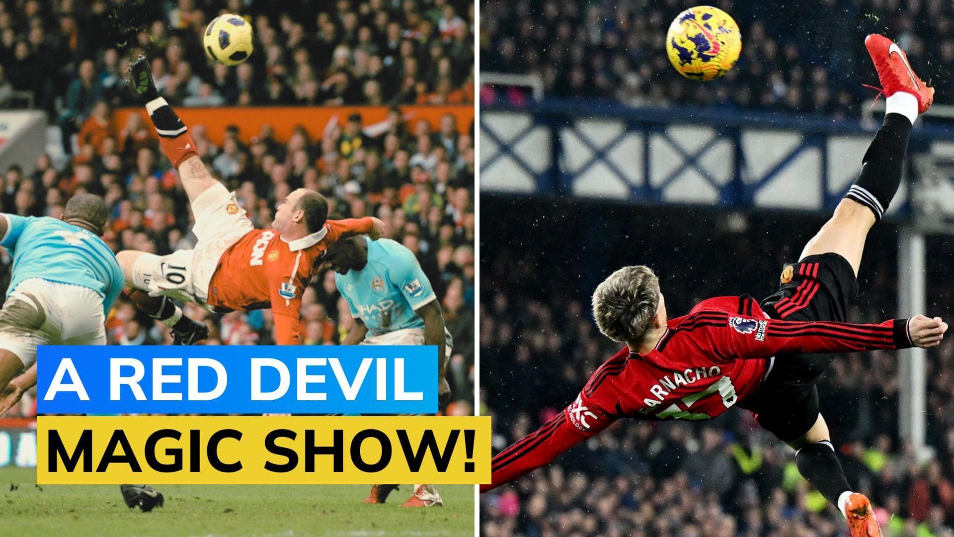 In Pictures: Alejandro Garnacho's overhead kick vs Everton reminiscent of Wayne Rooney's 2011 stunner