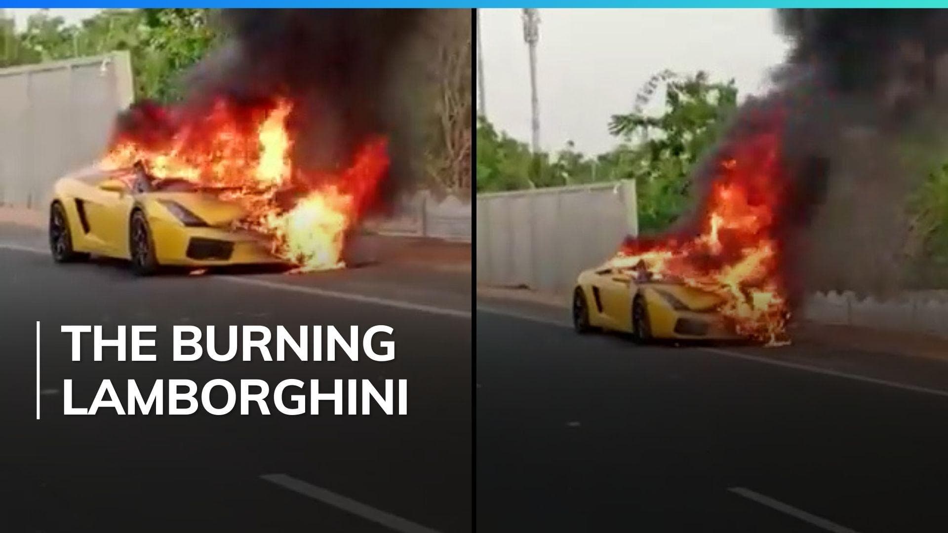 Lamborghini worth ₹1 crore set on fire in Hyderabad over business dispute | Watch