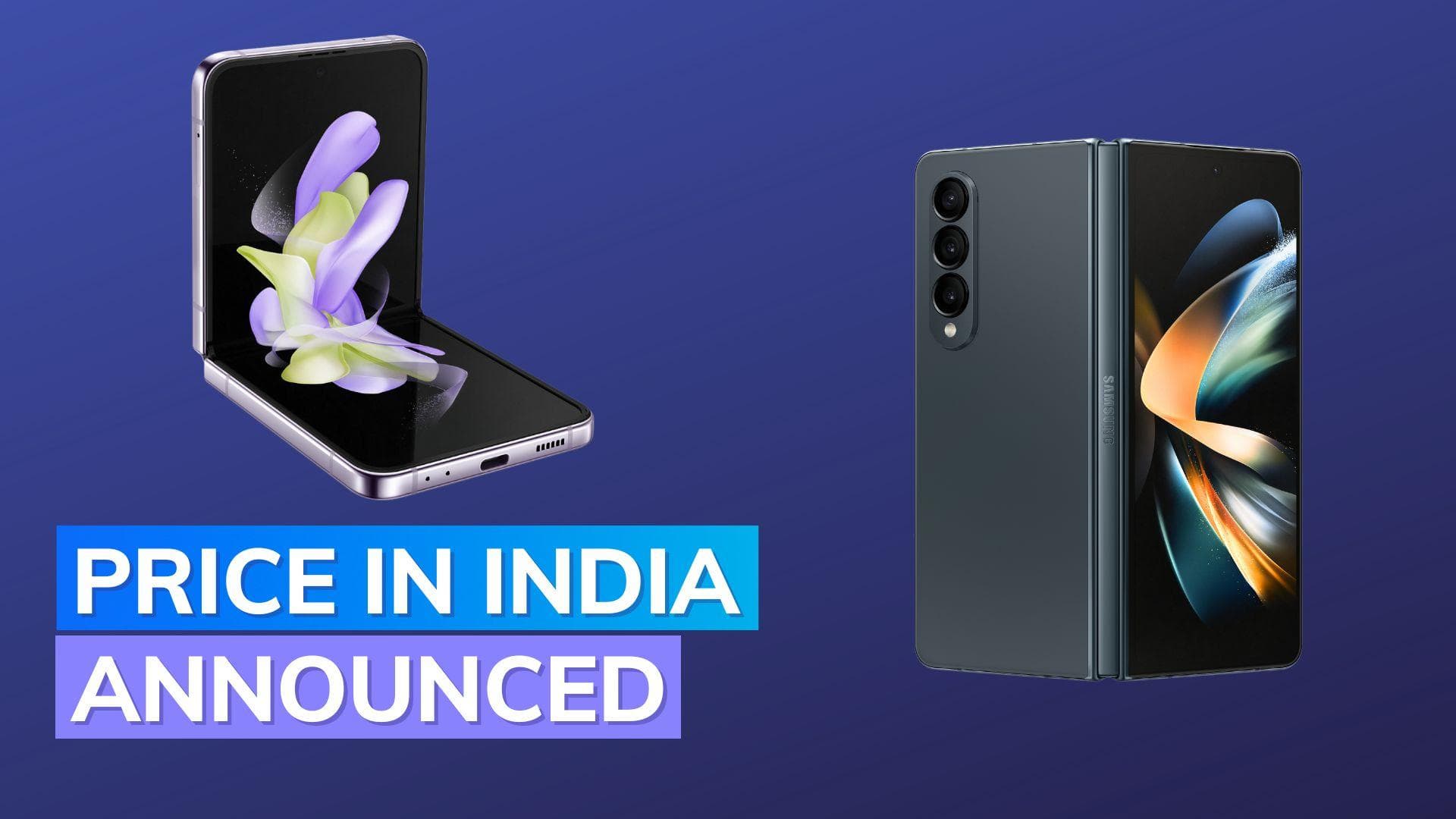 Samsung Galaxy Z Fold 4 and Z Flip 4 price in India revealed