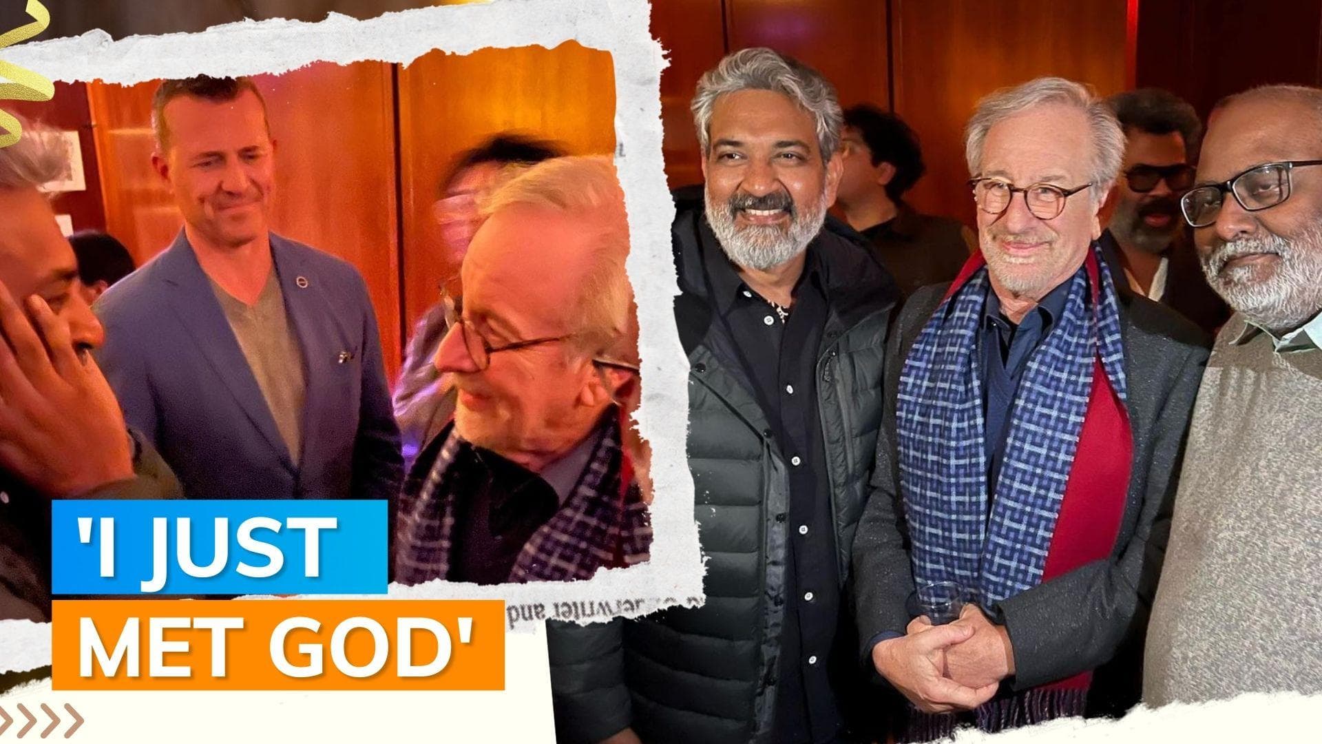 SS Rajamouli shares his fan moment as he meets Steven Spielberg in the US