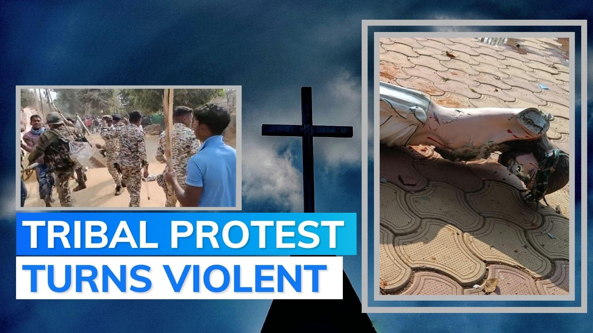 Chhattisgarh: top policeman injured in attack, church vandalised during tribals' protest