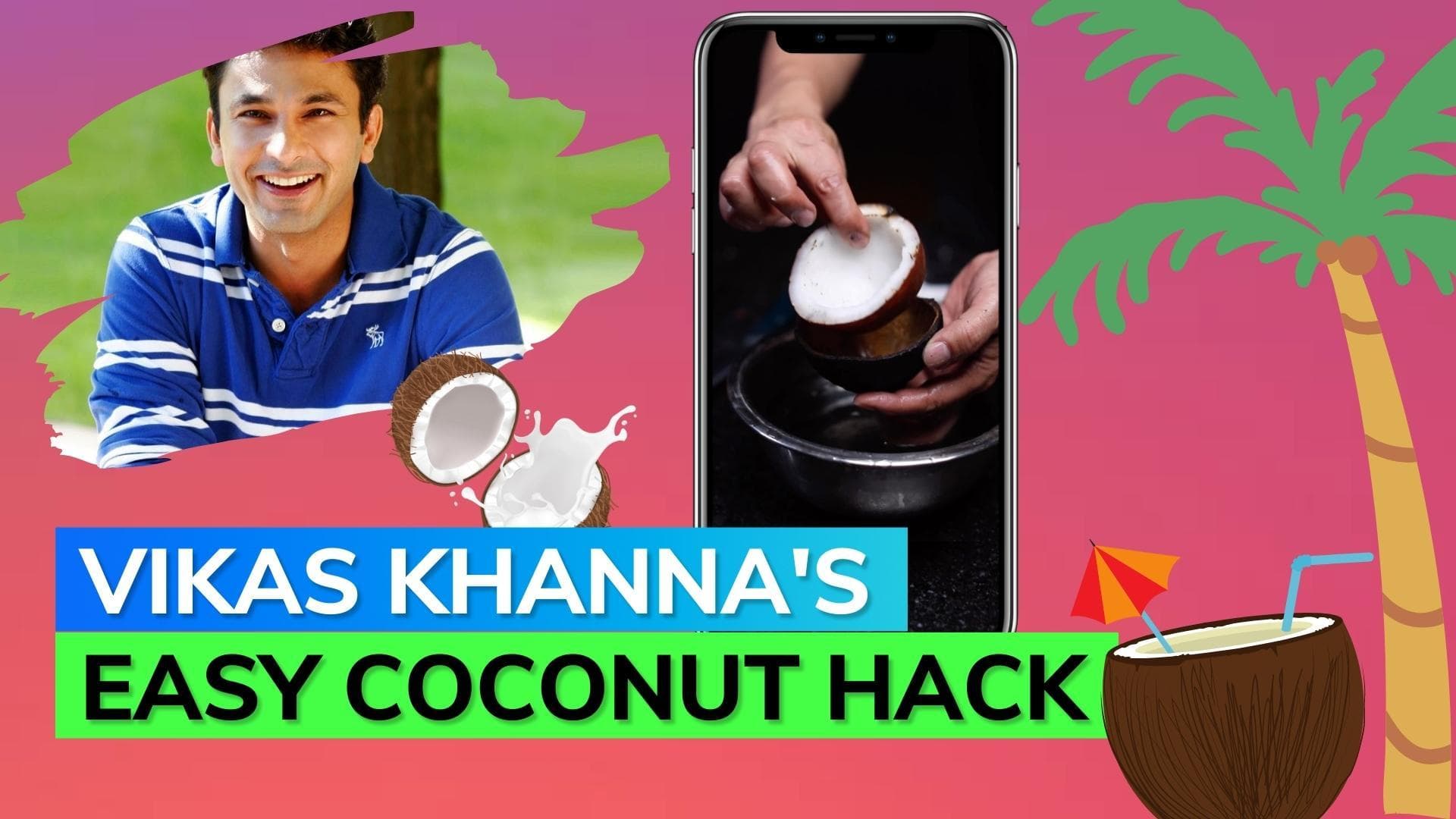 Now break coconut like a pro with this easy hack by Chef Vikas Khanna