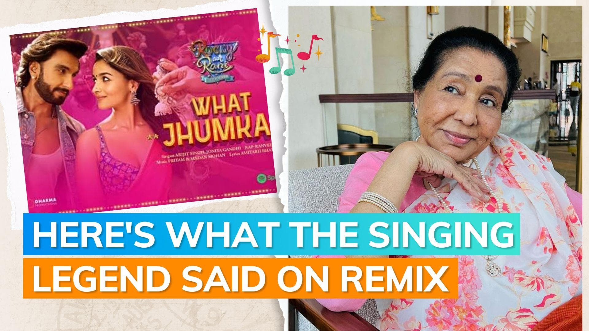 Asha Bhosle opens up on remix of her song ‘Jhumka Gira Re’ in ‘Rocky Aur Rani Ki Prem Kahaanii'
