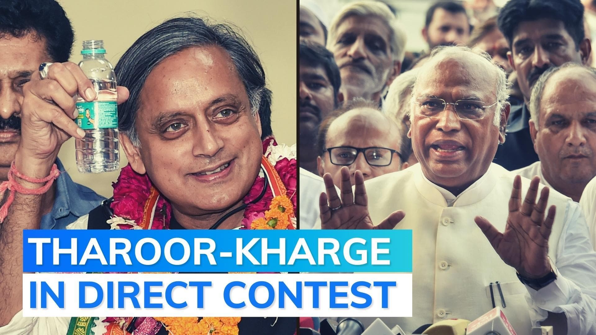 Congress presidential polls: KN Tripathi's nomination junked; Tharoor, Kharge in final race