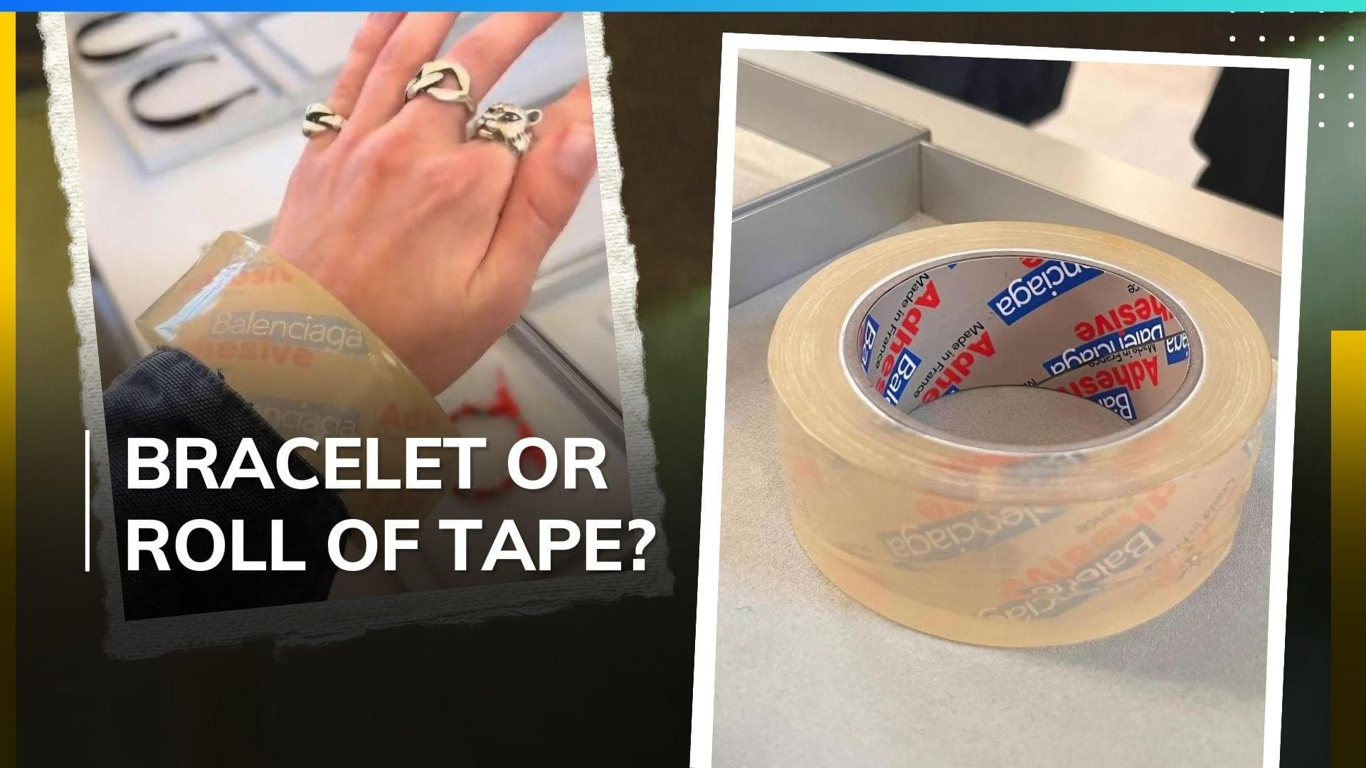 Balenciaga's ₹ 3,34,949 tape-like bracelet takes centre stage in the fashion world; netizens react