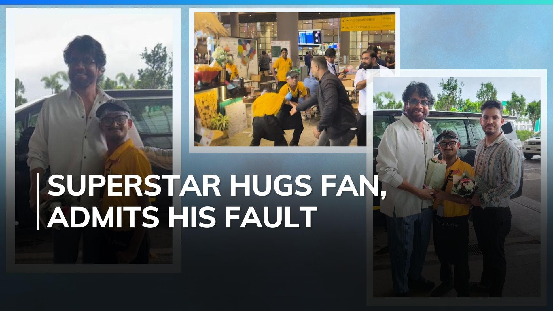 Nagarjuna meets specially abled fan who was pushed by his security, netizens react 