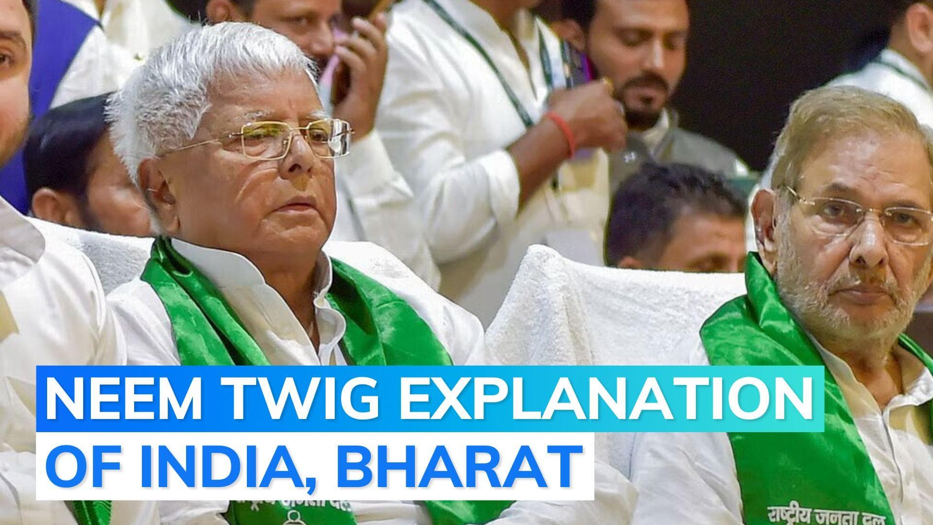 India - Bharat debate: Old video of Lalu Prasad Yadav explaining difference goes viral