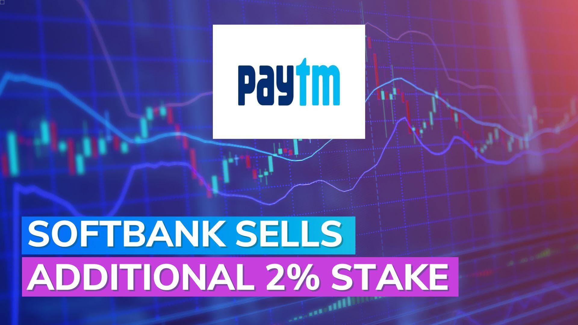 Paytm shares tank over 2% after SoftBank sells more stake