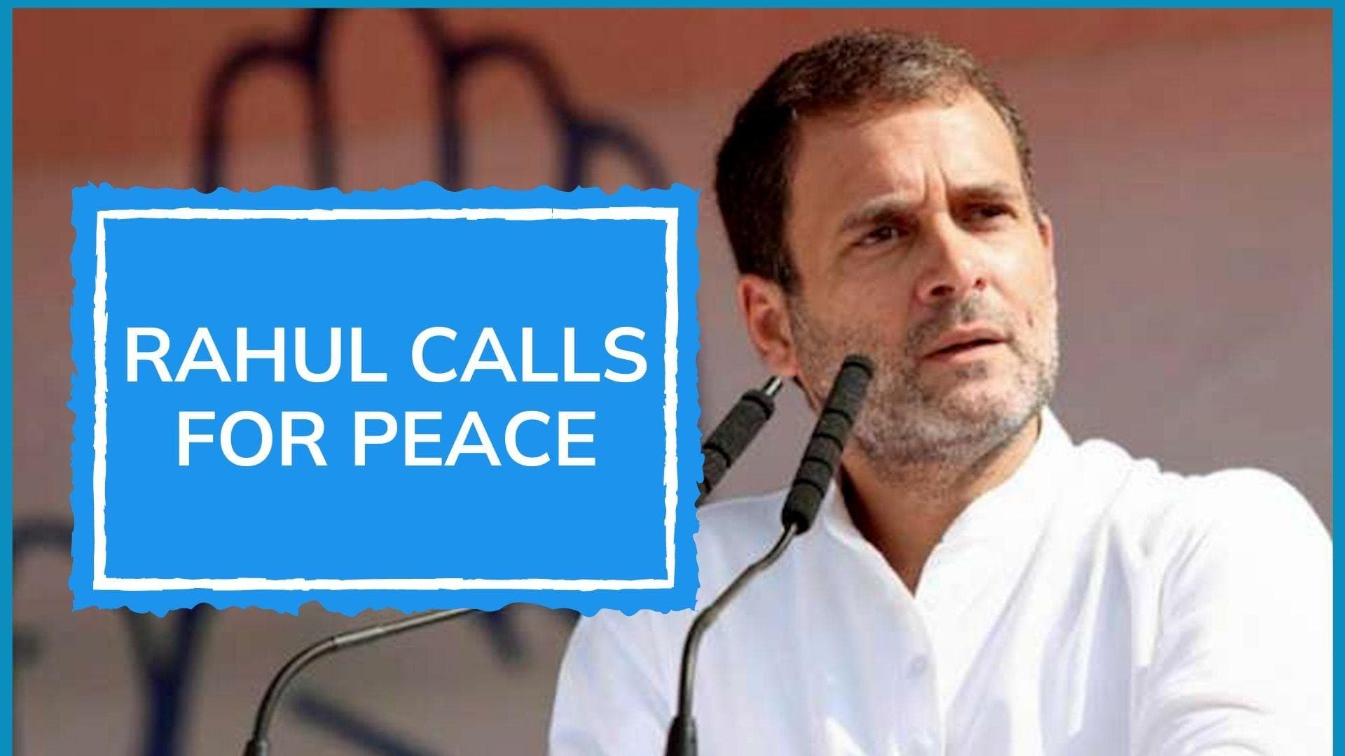 Communal clash over Ram Navami: Rahul asks Indians to stand together