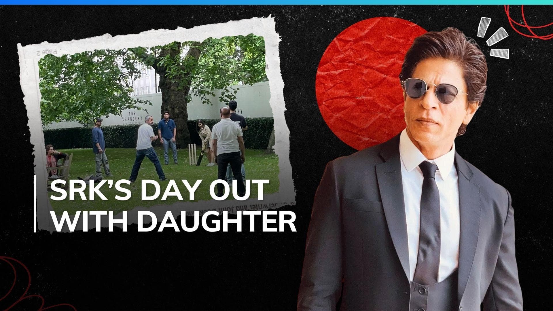 Shah Rukh Khan and Suhana Khan spotted playing cricket with family during London holiday, see pic 