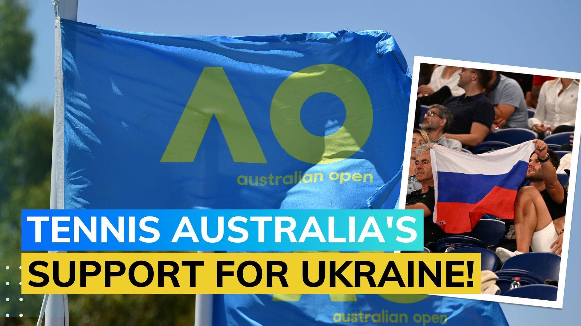 Australian Open bans Russian & Belarusian flags at Melbourne Park