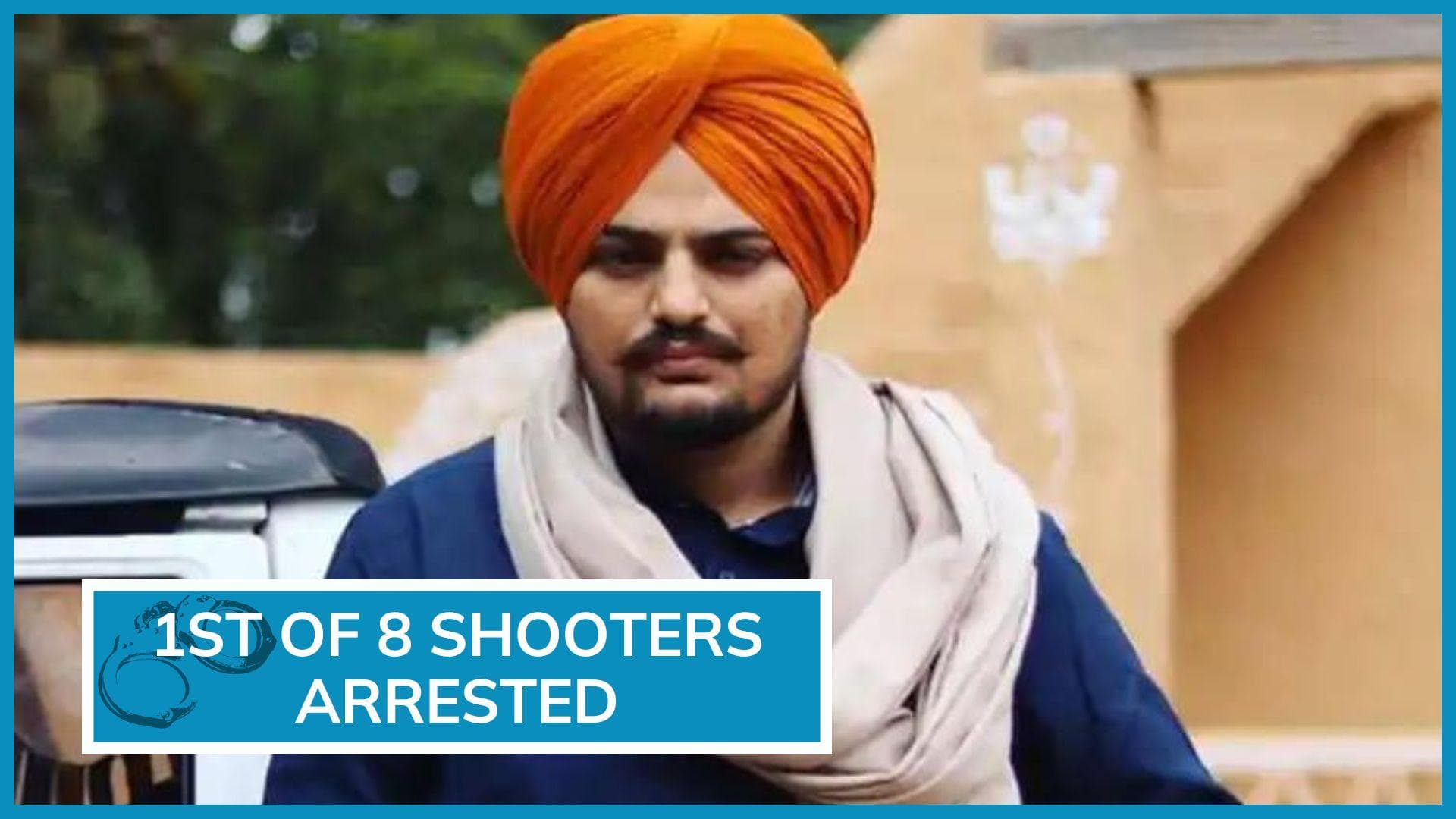 Moose Wala murder case: police arrest first of eight gunmen who shot and killed the singer