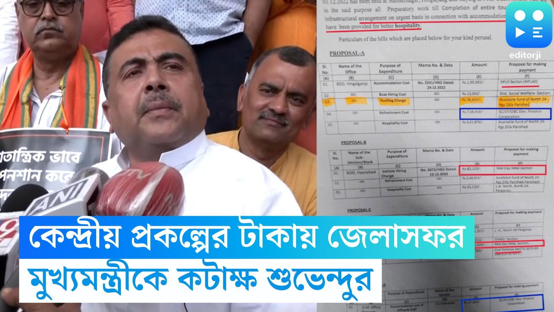 Suvendu Adhikari: মিড ডে মিল প্রকল্পের খরচে মুখ্যমন্ত্রীর জেলাসফর, নথি পেশ করে দাবি শুভেন্দু অধিকারীর