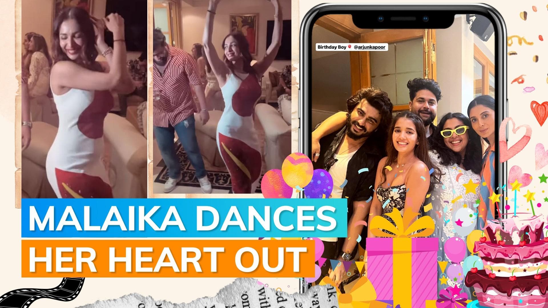 Inside Arjun Kapoor’s birthday bash: Malaika Arora dances to 'Chaiyya Chaiyya' | Watch