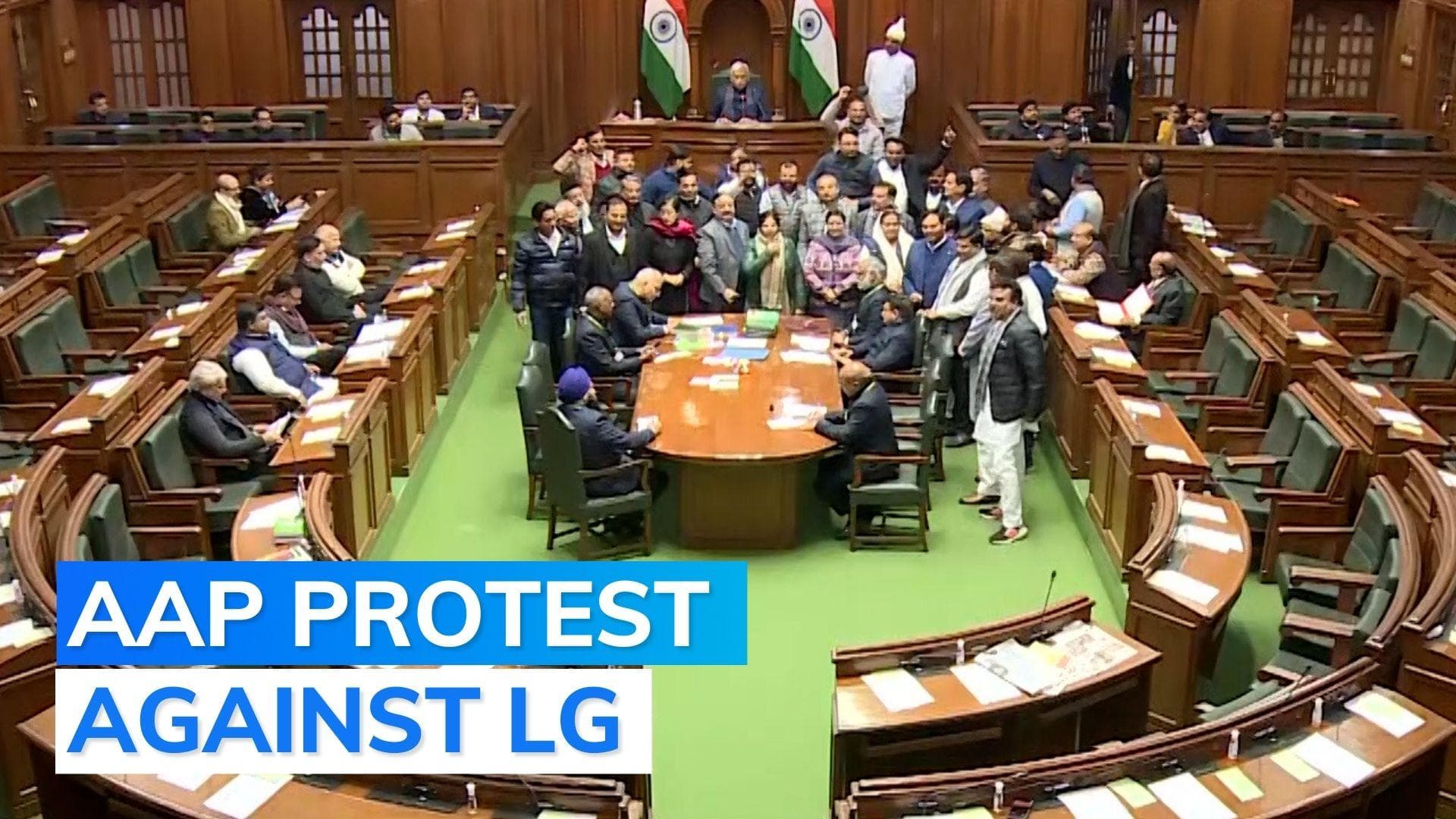 AAP, BJP MLAs spar in Delhi Assembly, House adjourned for the day