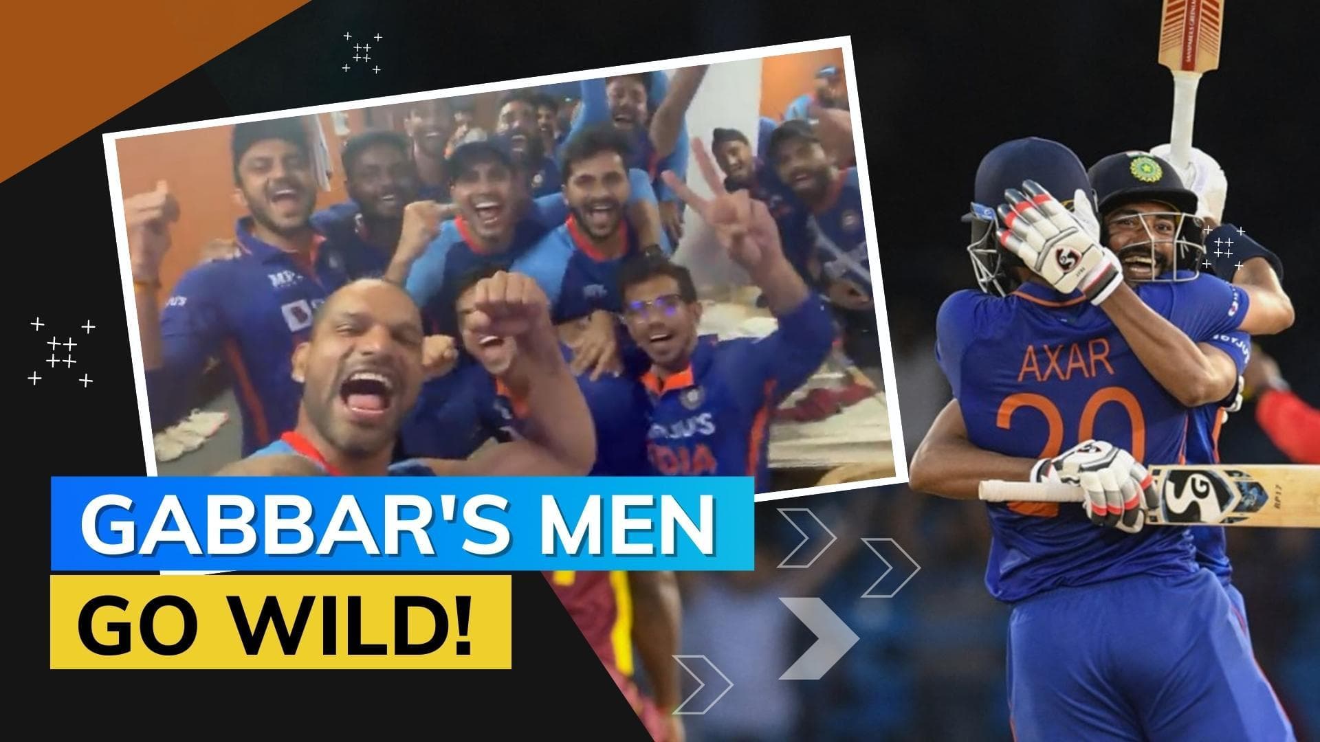 Watch! Shikhar Dhawan leads Team India's dressing room celebrations after series win vs West Indies