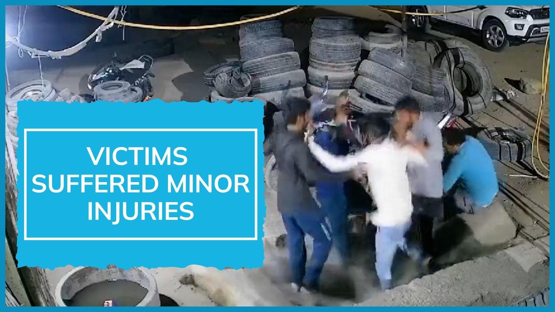 Men fall into drain after concrete cover caves-in; video goes viral