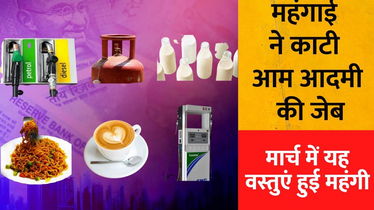 तेल और LPG सिलेंडर के अलावा मार्च में बढ़ें इन वस्तुओं के दाम, आम जनता की कट रही जेब