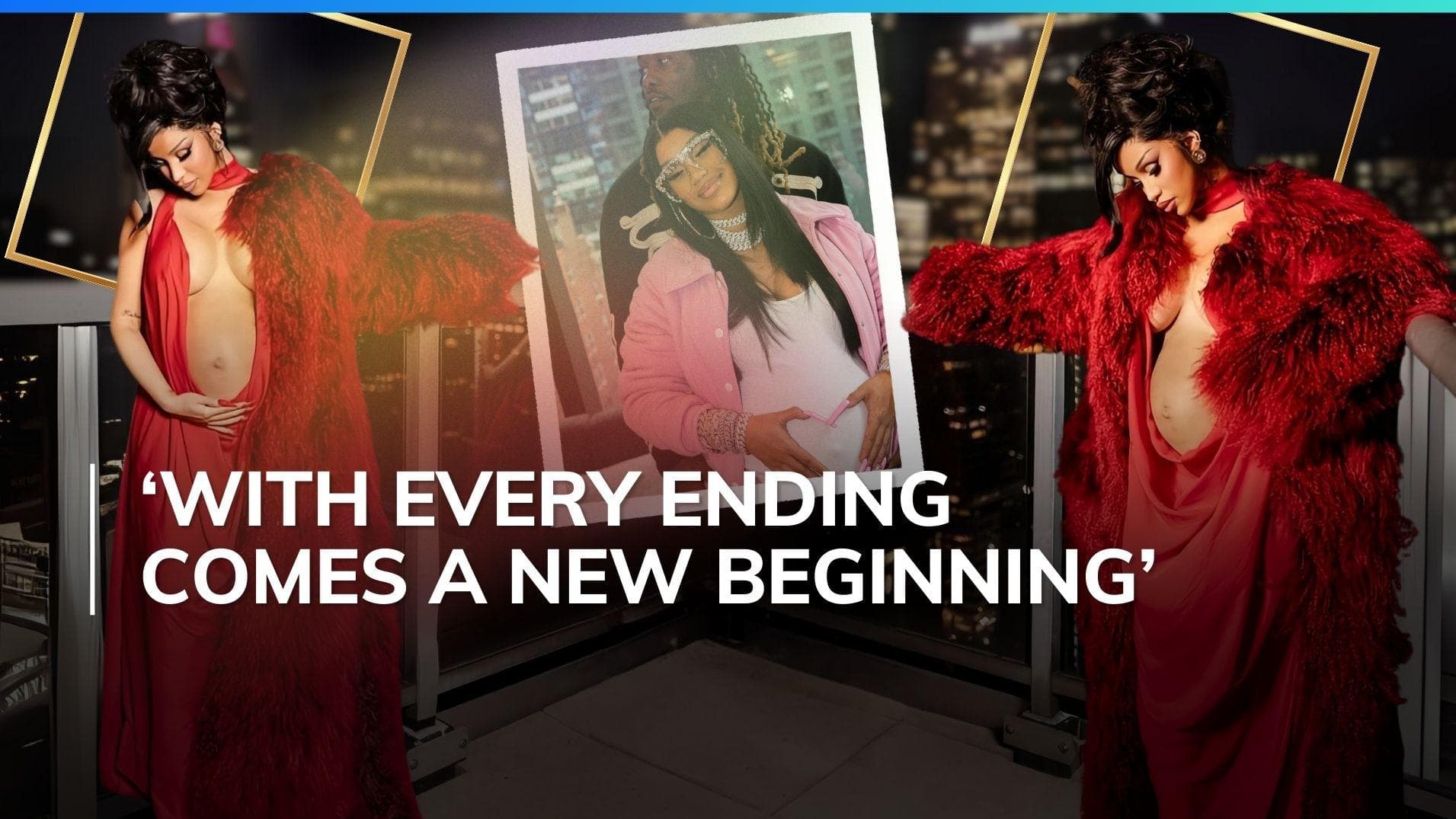 Cardi B flaunts baby bump, announces third pregnancy after filing divorce from husband Offset 