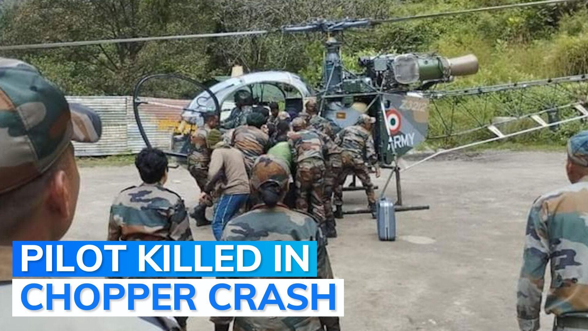 1 pilot killed as army chopper crashes in Arunachal near China border