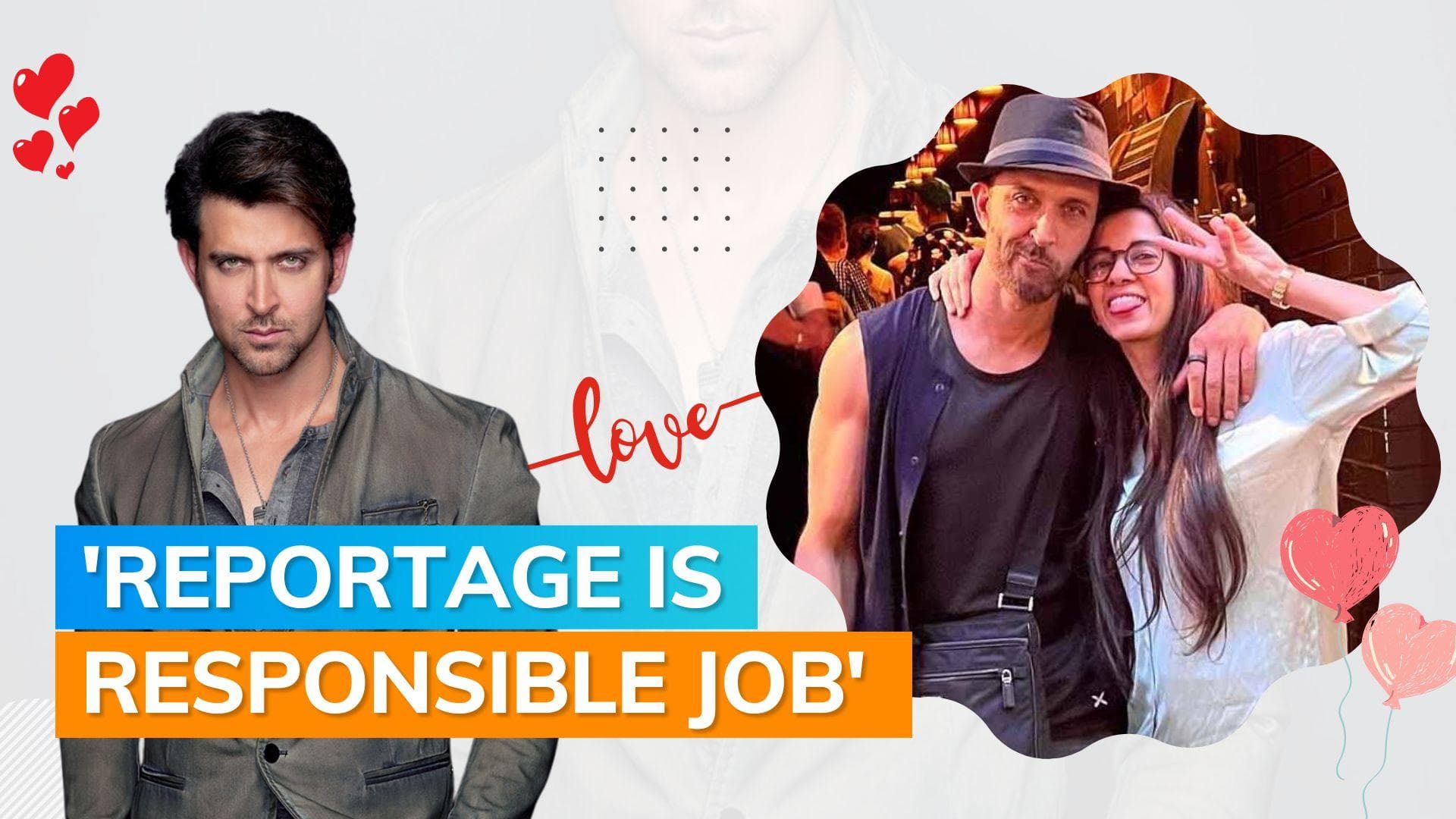 Hrithik Roshan dismisses reports that he and Saba Azad are moving in together: keep misinformation away