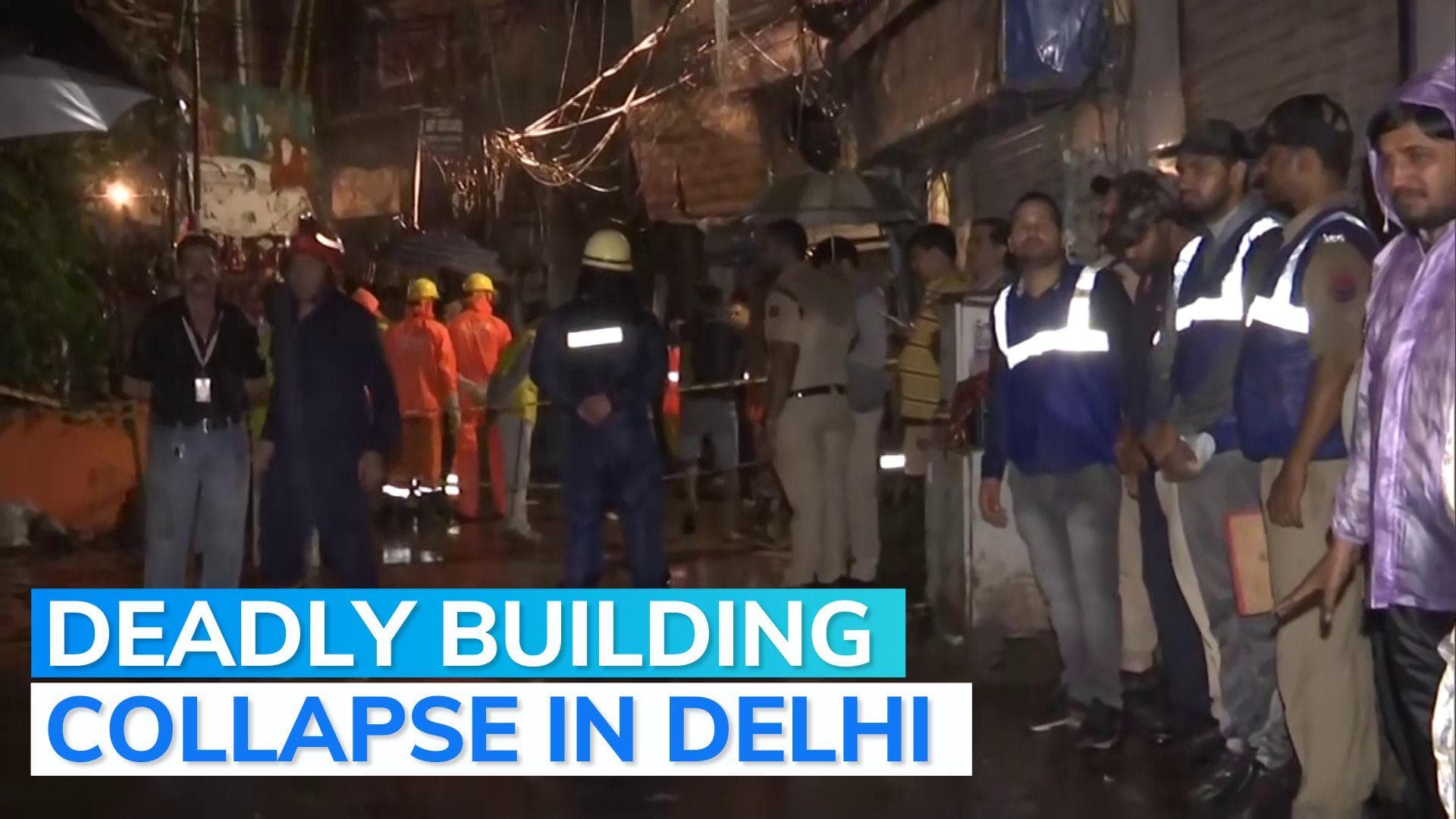 Delhi: roof of building collapses; 4-year-old girl killed, many others injured
