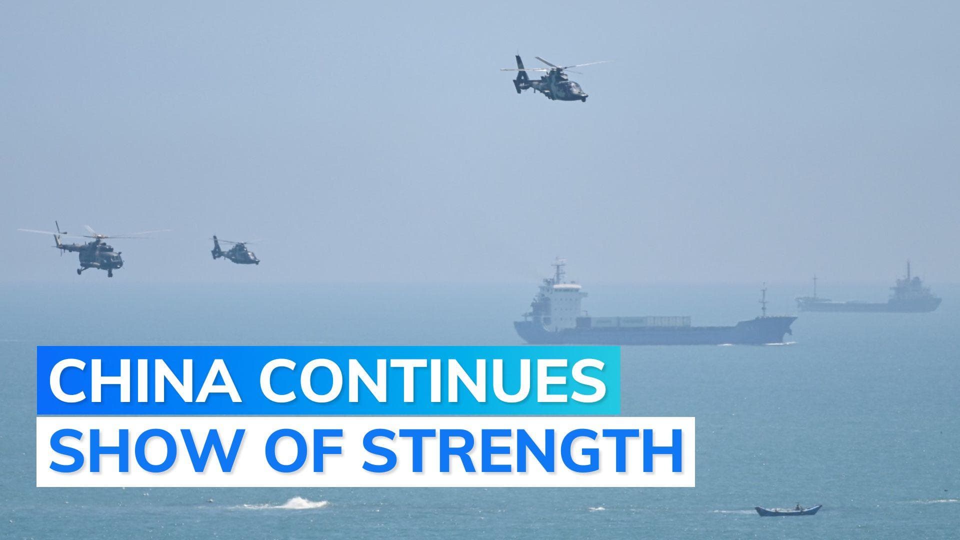 China continues military drills around Taiwan even after end of four-day schedule