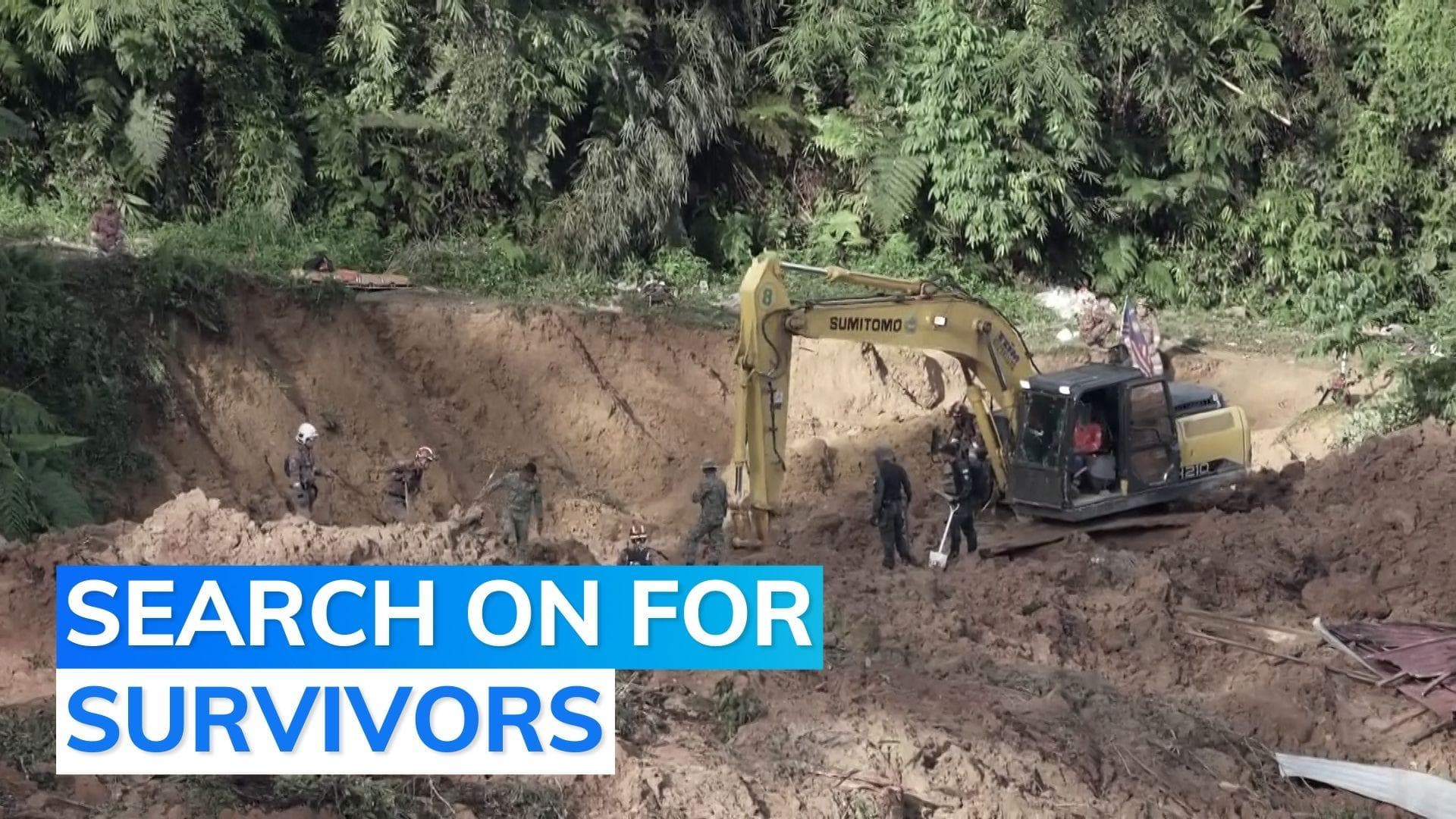 Malaysia landslide death toll rises to 23, search operations on for missing persons