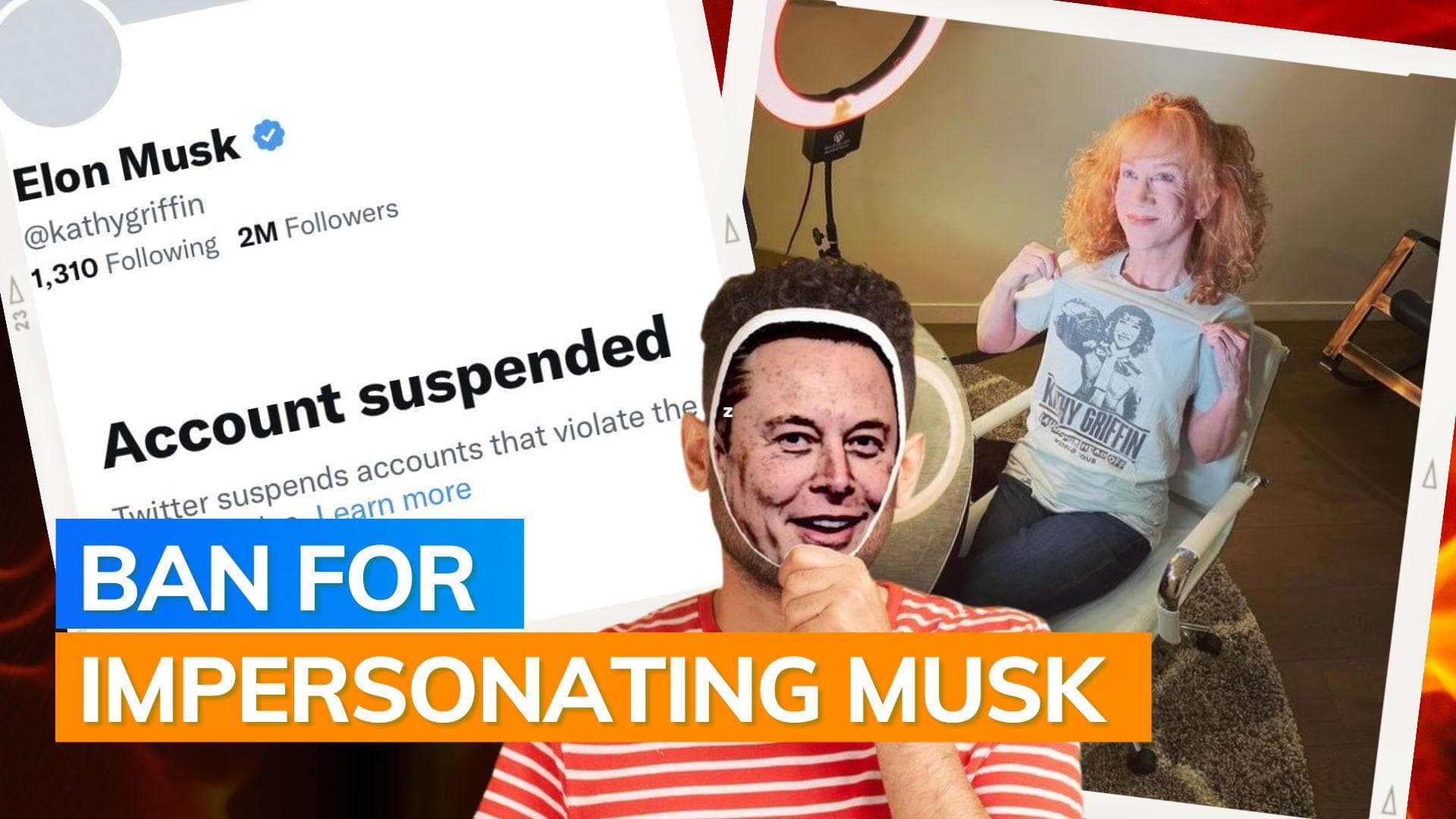 Elon Musk suspends Kathy Griffin's Twitter account permanently 