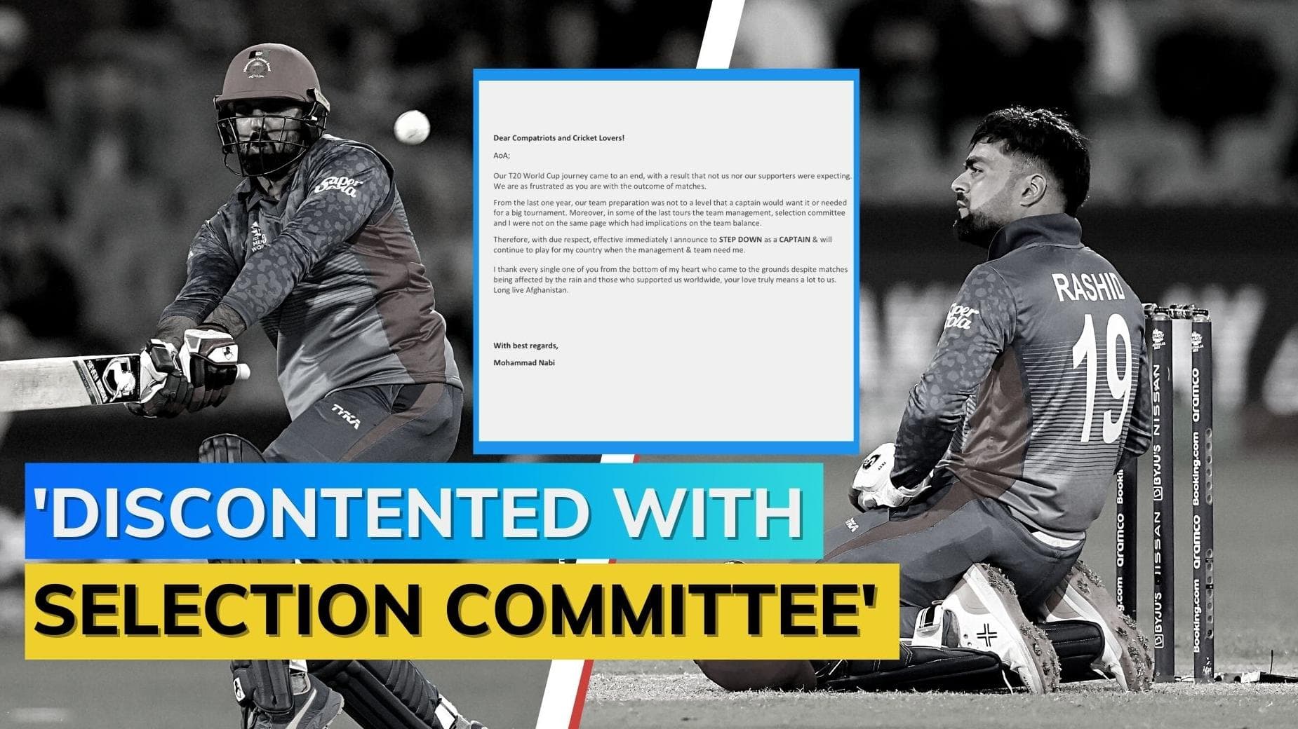 T20 World Cup 2022: Mohd Nabi steps down as Afghanistan skipper