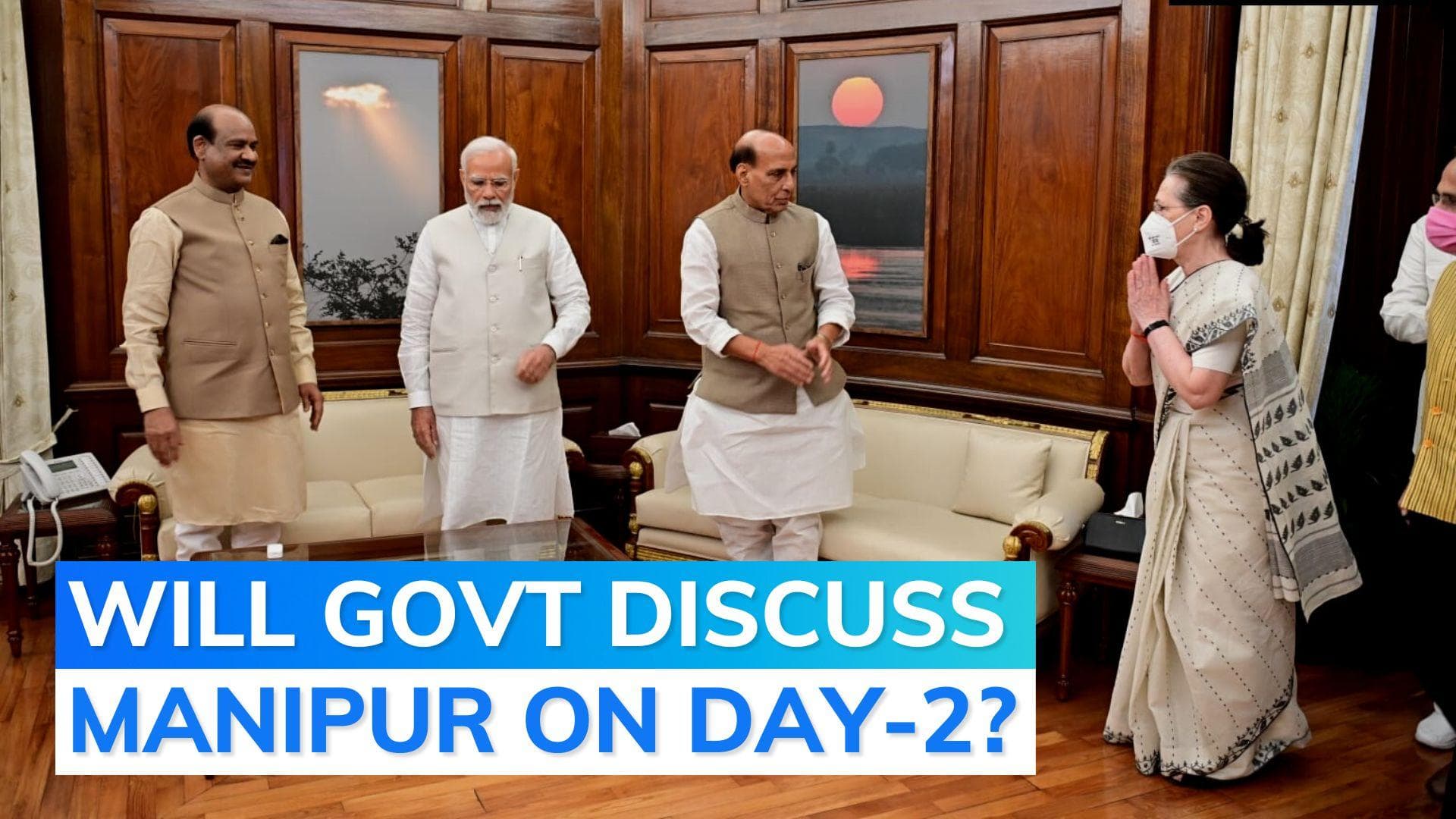 Discuss Manipur situation: Sonia Gandhi to PM Modi in Parliament