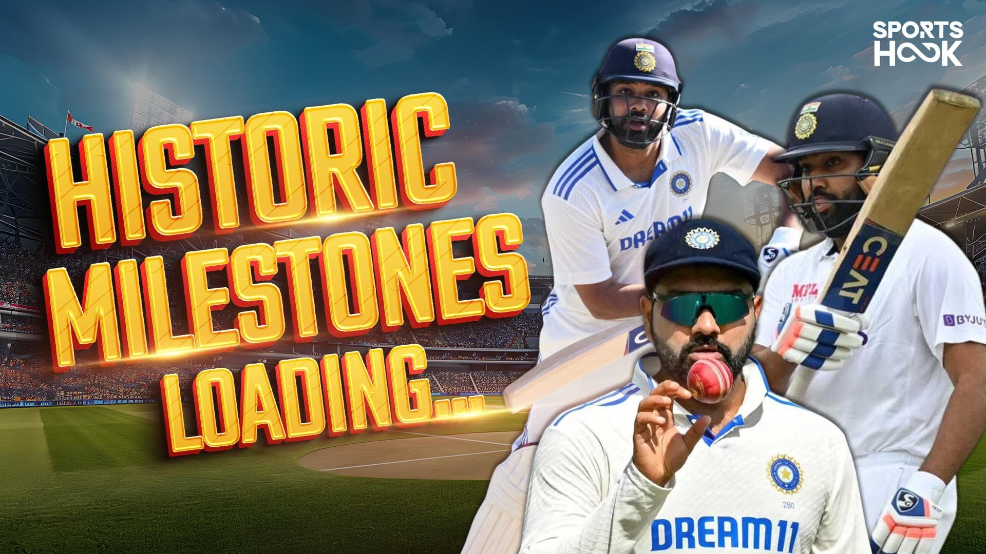 The Hitman’s Charge: Rohit Sharma Eyes Multiple Milestones in India-New Zealand Test Series