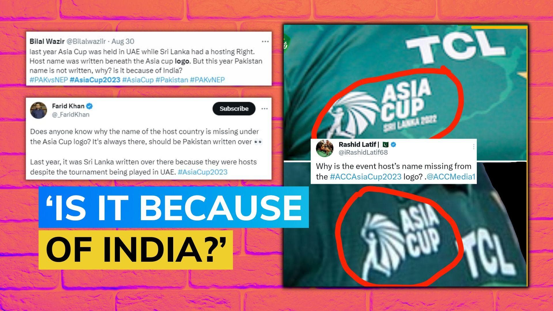 Asia Cup 2023: PCB facing severe criticism with 'Pakistan' missing from Asia Cup logo in team jerseys