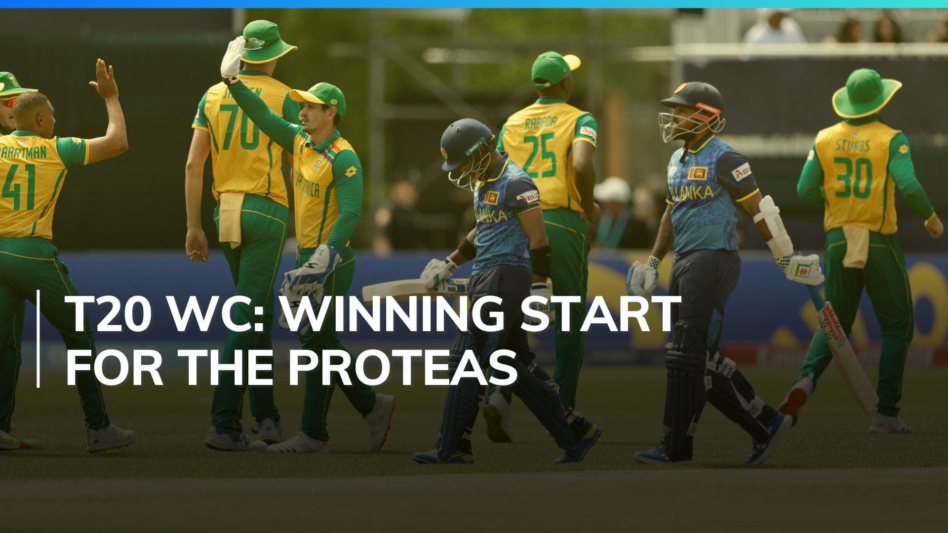 Watch: South Africa beat Sri Lanka by six wickets in low-scoring T20 World Cup match