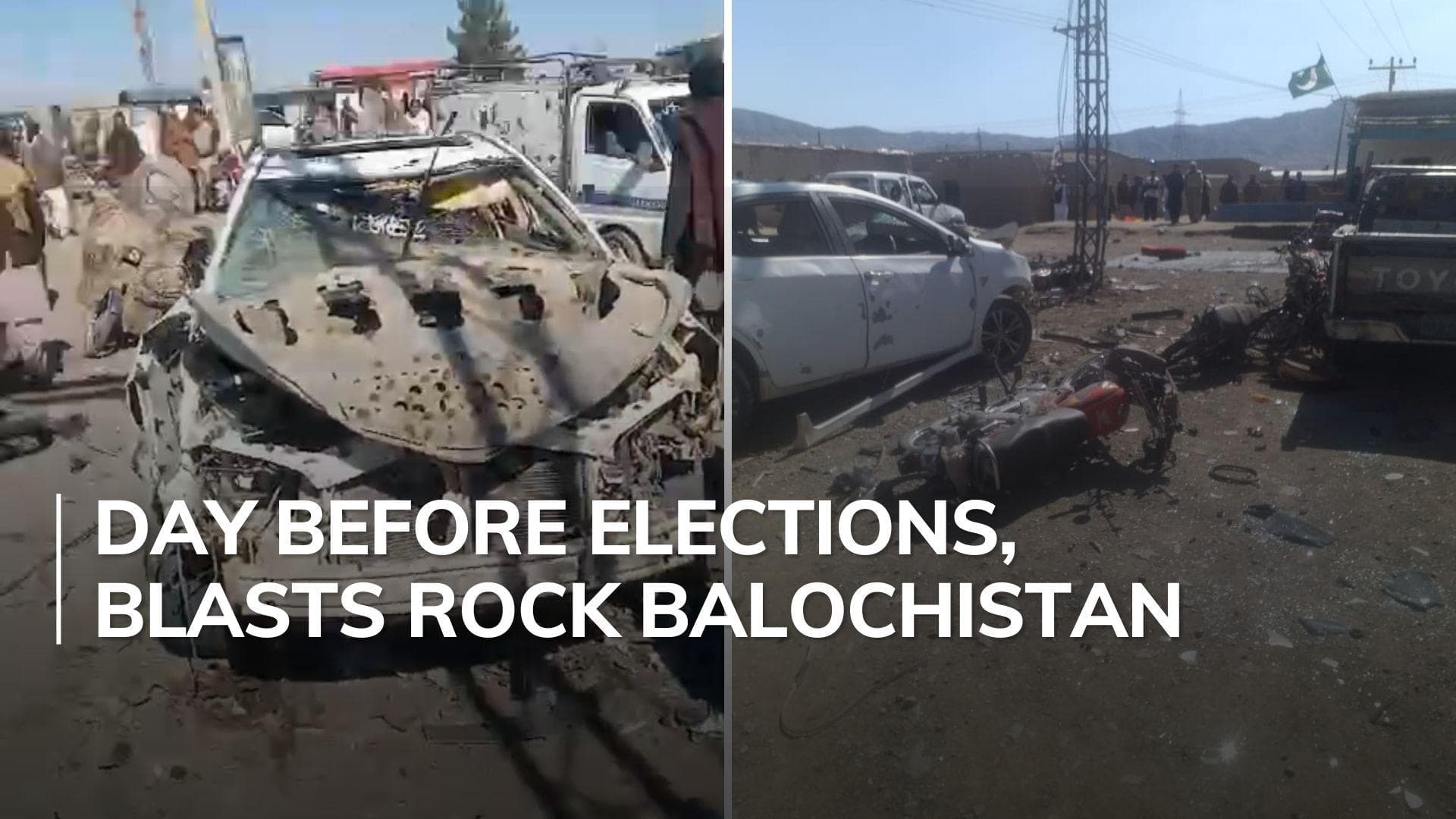 Pakistan elections: twin blasts outside poll-related offices in Balochistan kills 30