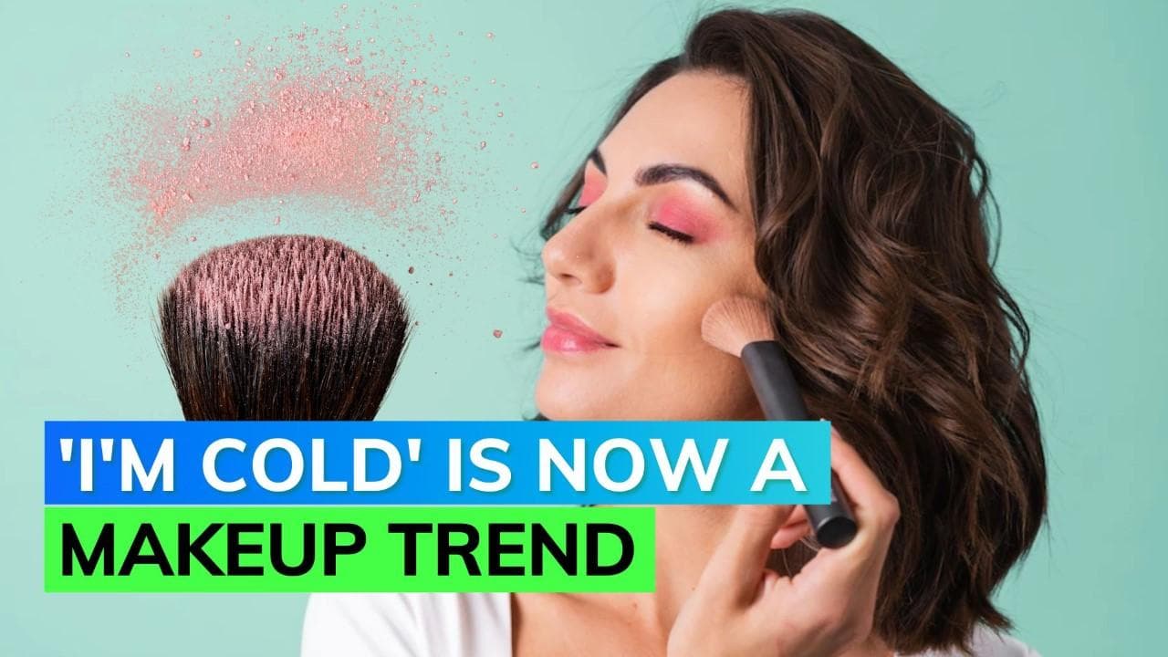 Viral makeup trend alert! Winter version of sunburn blush is here