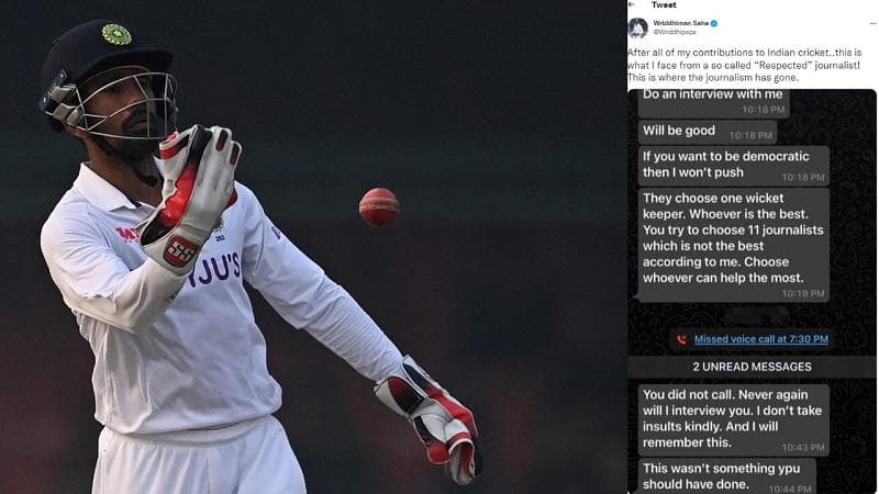 BCCI to investigate Wriddhiman Saha tweet, wants strict action against those found guilty