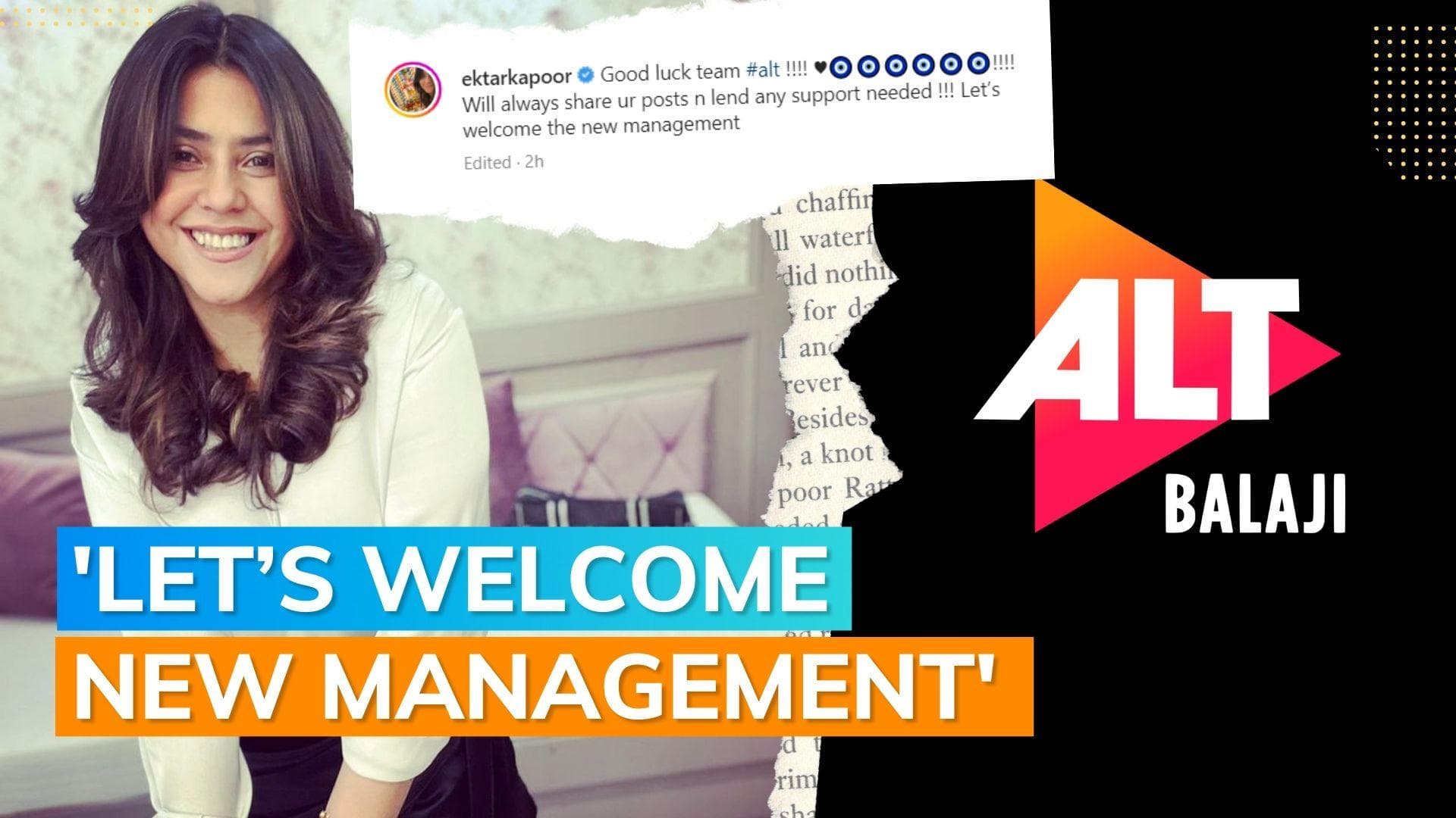 Ektaa R Kapoor and mother Shobha Kapoor step down as head of ALTBalaji