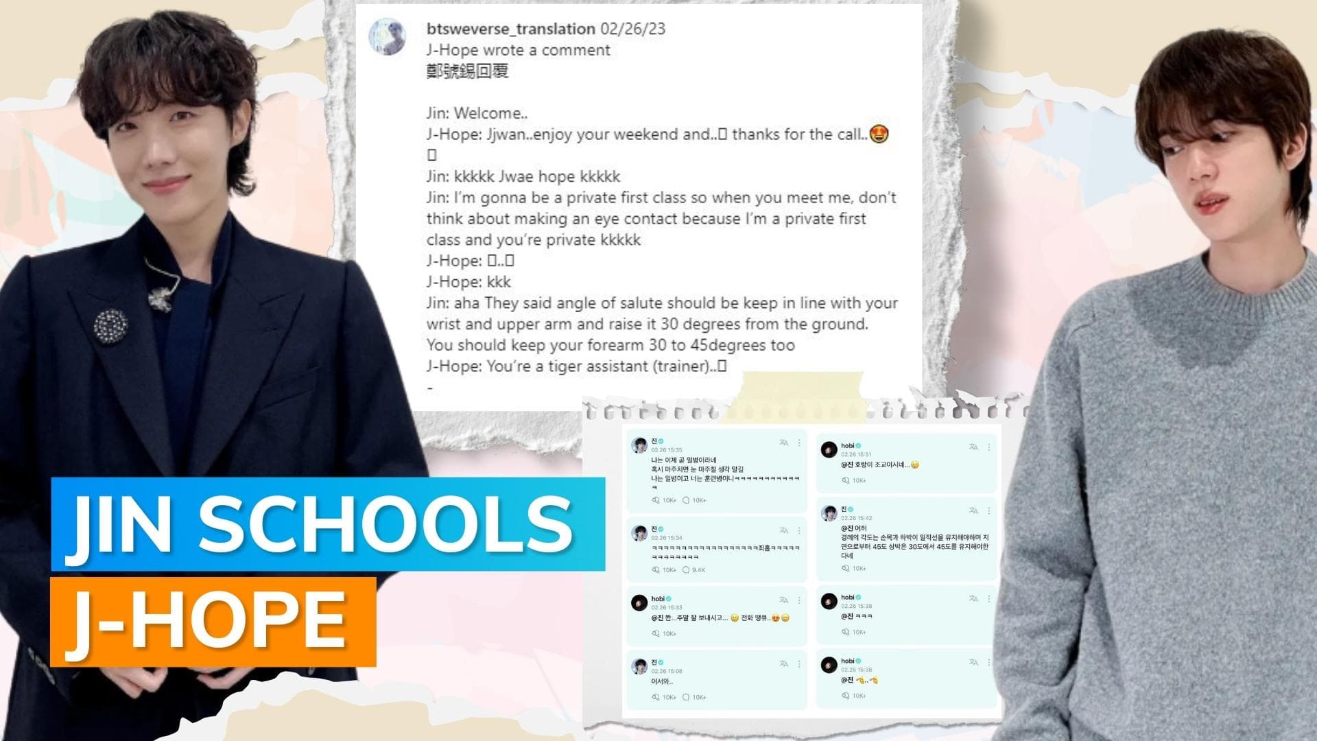 BTS’ Jin ‘welcomes’ J-Hope to mandatory military service, schools him about making eye contact