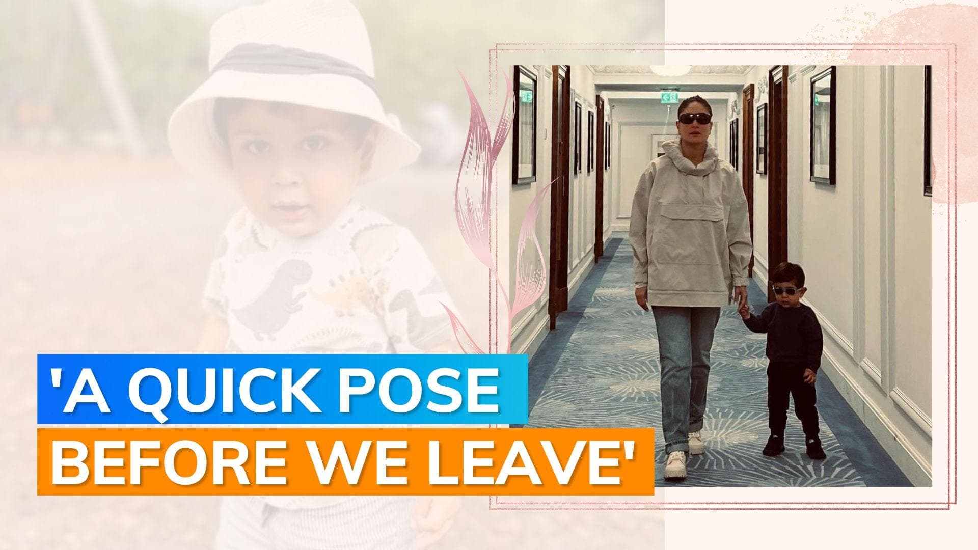 Kareena Kapoor Khan and son Jeh Ali Khan are 'off to work'; Alia Bhatt, Karisma Kapoor react