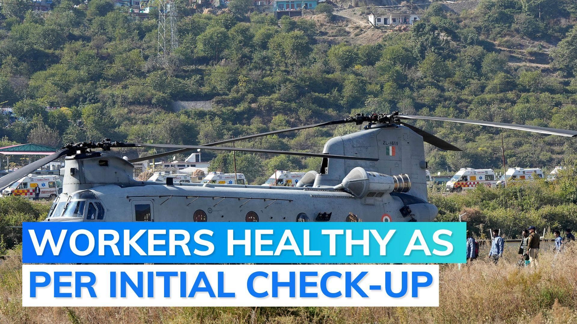 Uttarkashi tunnel rescue: 41 workers flown to AIIMS Rishikesh