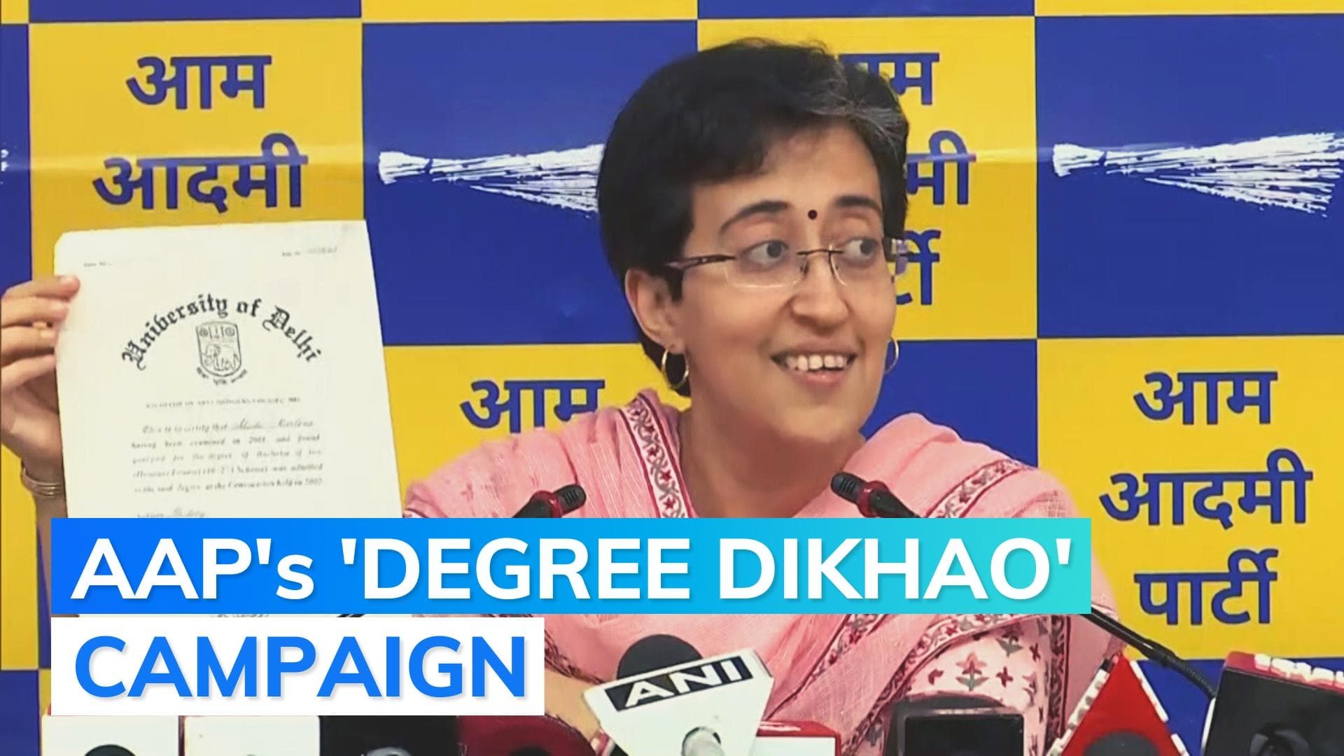 AAP continues attack on PM Modi over degree, launches new campaign