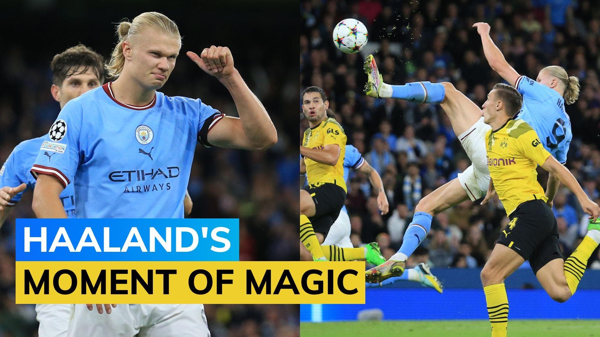 Champions League: Erling Haaland stunner helps Manchester City come from behind to beat Borussia Dortmund