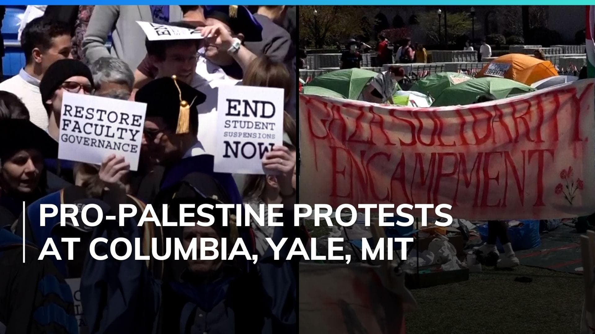 Tensions flare at US universities over Gaza protests